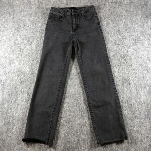 Buckle Black Charcoal Jeans Womens 27x28 Cropped Straight Fit 35 Mid Rise